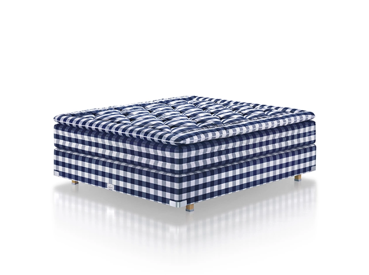Hästens 2000T Kontinentalseng Solid Grey Check 180x210 cm i gruppen Senge / Kontinentalsenge / Kontinentalsenge 180 cm / Kontinentalsenge 180x210 cm hos Sängvaruhuset Elgen (56448101)