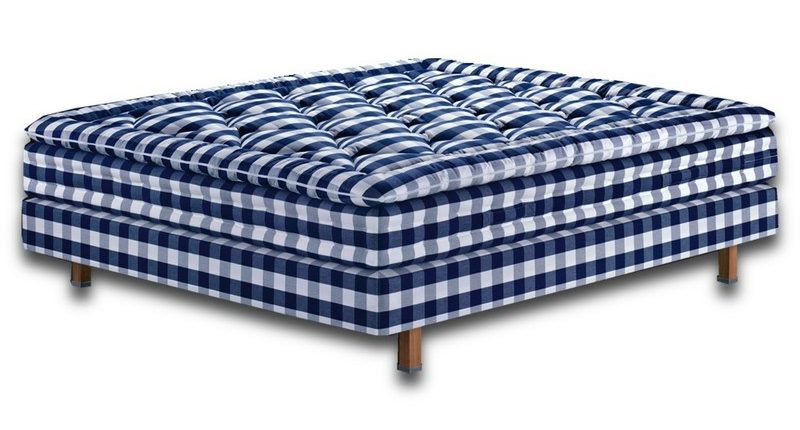 Hästens Maranga Jenkkisänky Solid Grey Check 120x200 cm ryhmässä Sängyt / Jenkkisängyt / Jenkkisängyt 120 cm / Jenkkisängyt 120x200 cm @ Sängvaruhuset Elgen (65155801)