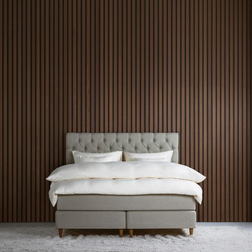 Winga Premium Jenkkisänky Beige 160 ink. Sängynpääty ryhmässä Sängyt / Sängyt 160 cm / Sängyt 160x200 cm @ Sängvaruhuset Elgen (V28700290101)