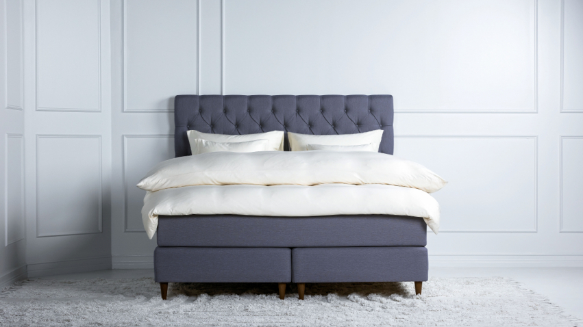 Winga Premium Continental Bed Blue 160 in the group Beds / Beds 160 cm / Beds 160x200 cm at Sängvaruhuset Elgen (V2870029_bl_mf01)