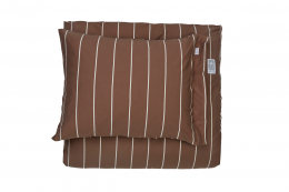 Beach House Lines pillowcase 50x60 cm Choco/Greige