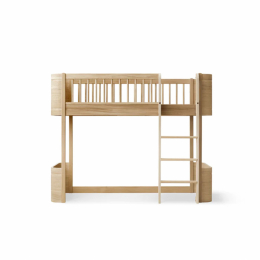 Oliver Furniture Wood Mini låg loftseng Eg