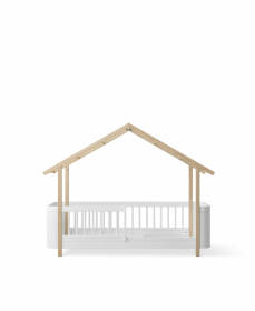 Oliver Furniture Wood Mini House Bed White/Oak