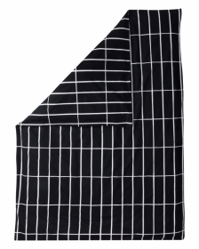 Marimekko Påslakan Tiiliskivi Black/white 150x210 cm