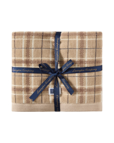 Lexington Checked Towel Beige/Gray 50x70 cm set of 2