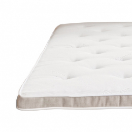 Mille Notti Claudia Mattress Topper Linen Natural