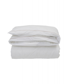 Lexington Hotel Collection Duvet Cover Percale White/ Beige