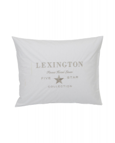 Lexington Hotel Collection Embroidery Pillowcase White/ Beige 50x60 cm
