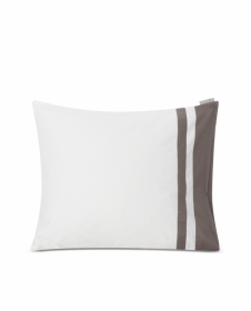 Lexington Hotel Sateen White/Charcoal Contrast Pillowcase