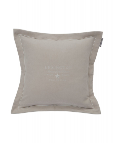 Lexington Hotel Collection Velvet Sham/ pudevårdsbetræk med broderi beige 50x50