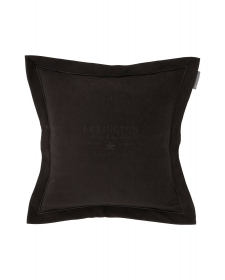 Lexington Hotel Collection Velvet Sham/ Pudevårdsbetræk med Broderi Mørkegrå