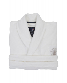 Lexington Hotel Collection Velour Robe, Badekåbe Hvid