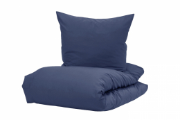 Borås Cotton Cloud Duvet Cover Set Deep Blue 150x210 cm