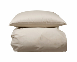 Borås Cotton Cloud Duvet Cover Set Light Beige 150x210 cm