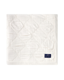 Lexington Jacquard Luomu Puuvilla Peitto Vaalea Beige
