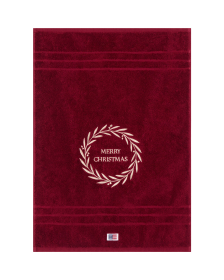 Lexington Original Towel Wine Christmas Wreath Red 50x70 cm