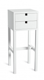 Mavis Falsterbo Sengbord Højt (Hvidlakeret)
