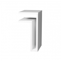 Maze F-Shelf Sängynvieruspöytä White