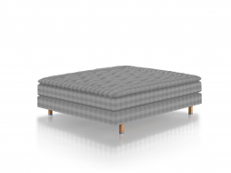 Hästens Maranga Continental Bed Solid Grey Check
