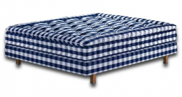 Hästens Maranga Continental Bed Solid Grey Check 120x210 cm