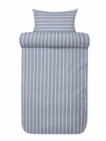 Hoie Påslakanset Henning Flanell Ljus Denimblå 150x210 cm