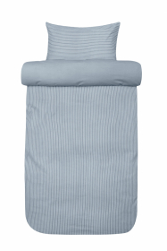 Hoie Peitto- ja tyynyliinasetti Hugo Tummansininen denim 150x210 cm