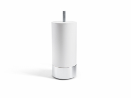 Carpe Diem Beds Sengeben Cylinder Hvid med aluminiumsfod