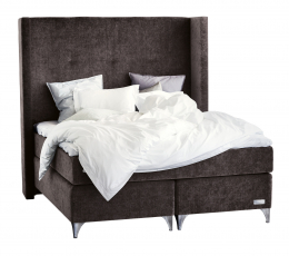 Carpe Diem Beds Skaftö Continental Bed Luxury Dark Grey 160x210 cm