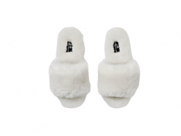 Carpe Diem's Beds Sheepskin Slippers White