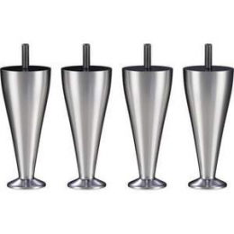 Tempur Bed Legs Metal Chrome