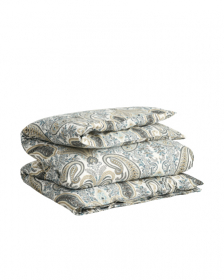 GANT Home Key West Paisley Pussilakanasetti Tummanharmaa