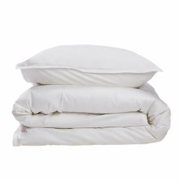 Gripsholm Duvet Cover Set Bamboo Solid White
