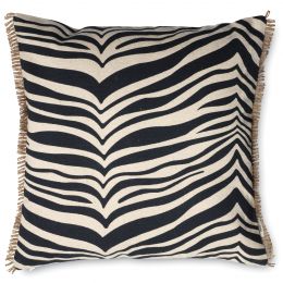 Cushion Zebra Black