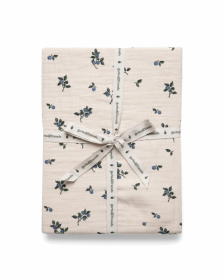 Garbo & Friends Fitted Sheet Junior Muslin Blueberry 60x120 cm