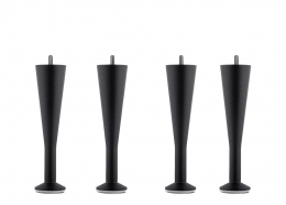 Hilding Bed Legs Design Matt Black