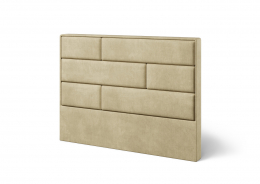 Ekens Bed Headboard Brick Luster Sand