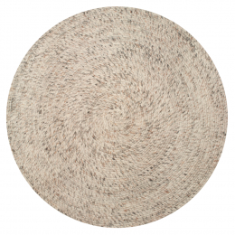 Merino rund Natural Beige Tæppe