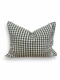 Lovely Linen Misty Pillowcase Square Jeep green