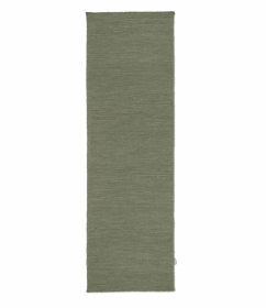 Classic Collection Løber Plain Grøn 80x250 cm