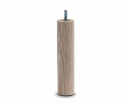 Jensen Bed Legs Round White-Lasered Oak 18 cm