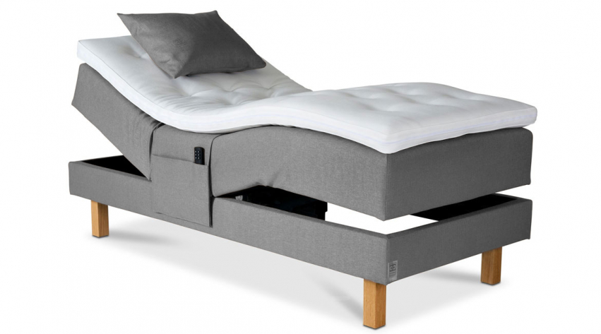 Elite Beds Adjustable Bed Exclusive Light Gray