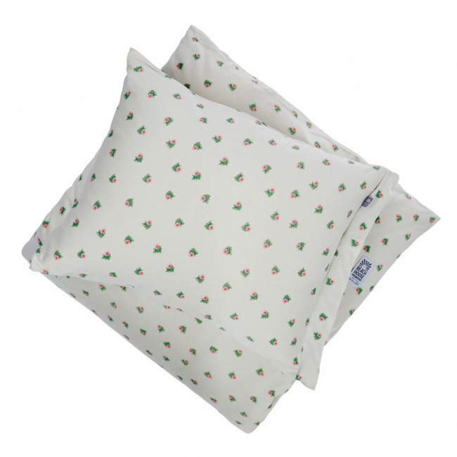 Borås Cotton Beatrice Duvet Cover Set Multi with small flower patterns on a light background.