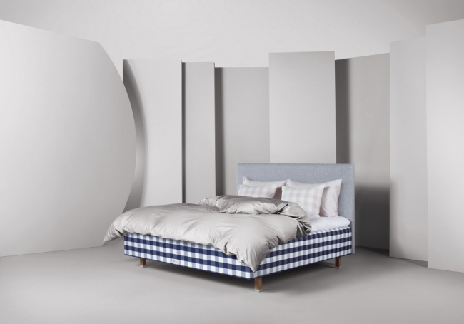 Hästens Ramsäng Excel Hopea Beige Ruudullinen
