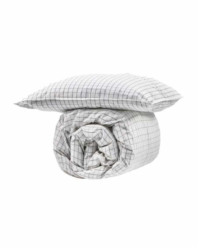 ByNord Duvet Cover Set Erika Snow with Coal