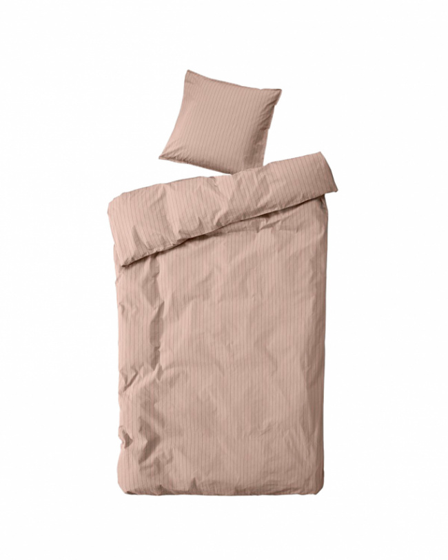 ByNord Duvet Cover Set Dagny Straw with Bark