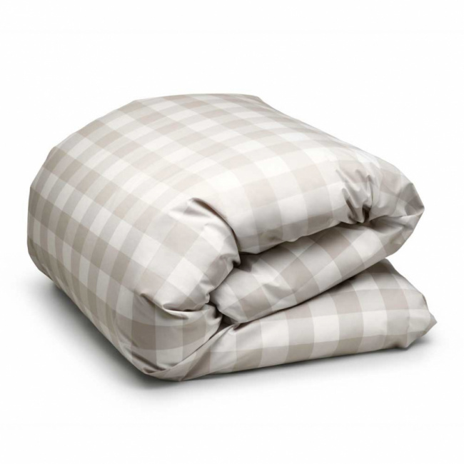 Hästens Original Silver Grey Check Pudedække