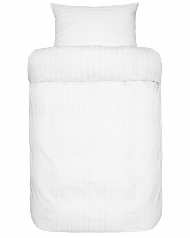 Hoie Duvet Cover Set Milano Satin White