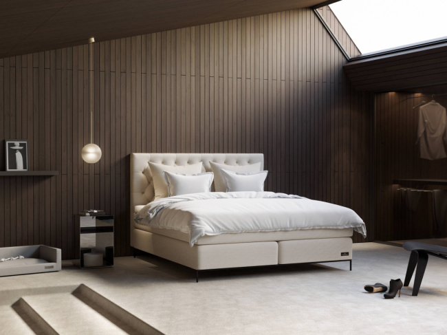 Carpe Diem Beds Kornö Kontinentalsäng Luxury Tumma harmaa 210x210 cm