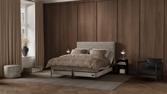 Carpe Diem Beds Marstrand Säännelty Sänky Luxury Tumma Harmaa 120x210 cm