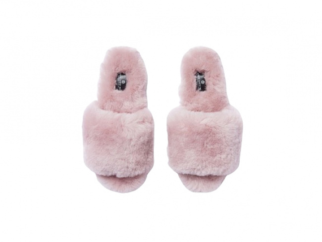 Carpe Diem's Beds Sheepskin Slippers Pink